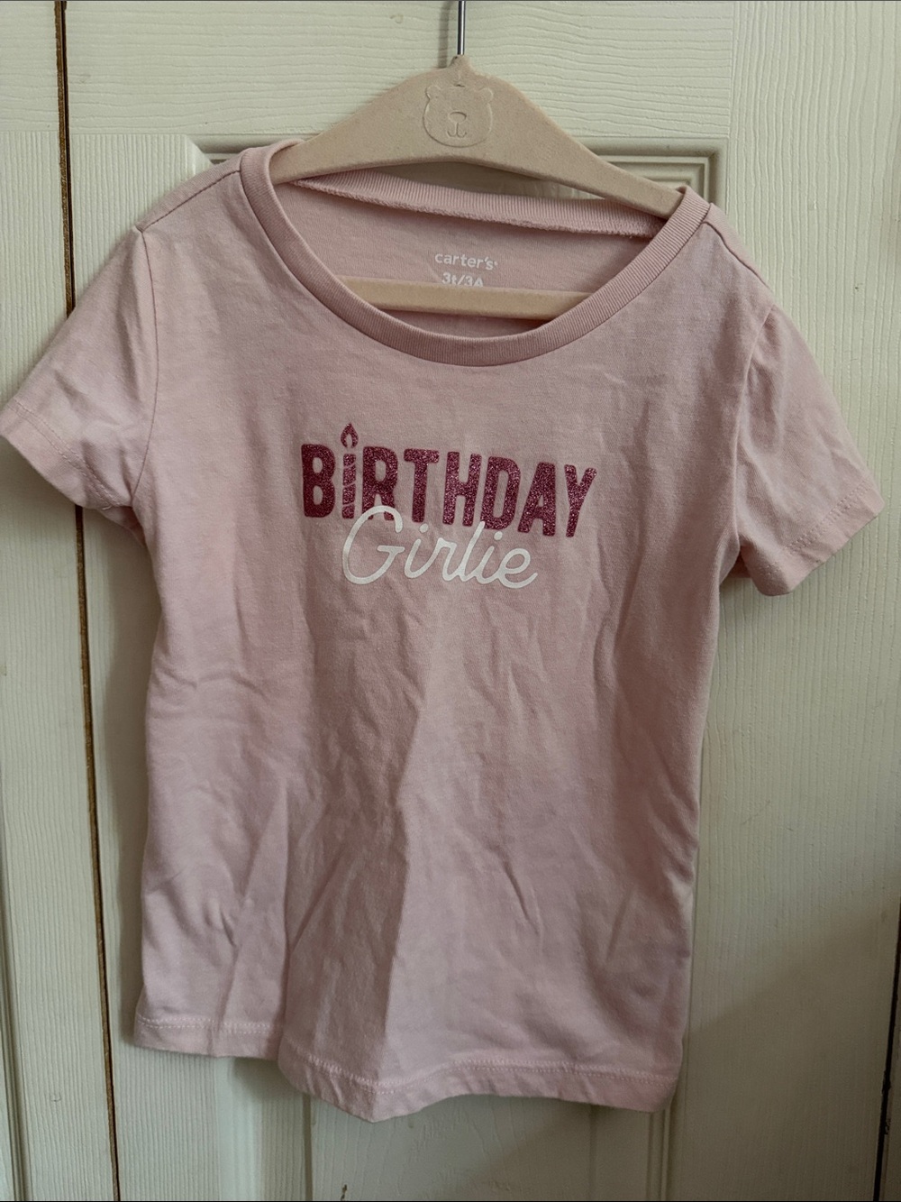 Carter's Light Pink 'Birthday Girlie' Short Sleeve Tee
